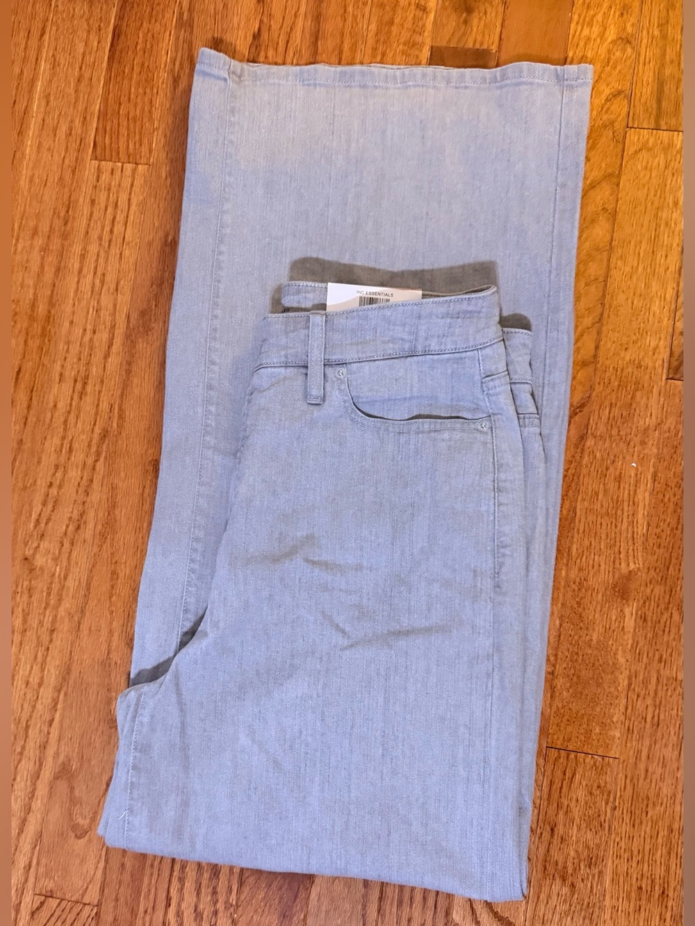 INC International Concepts Light Gray wide leg Jeans